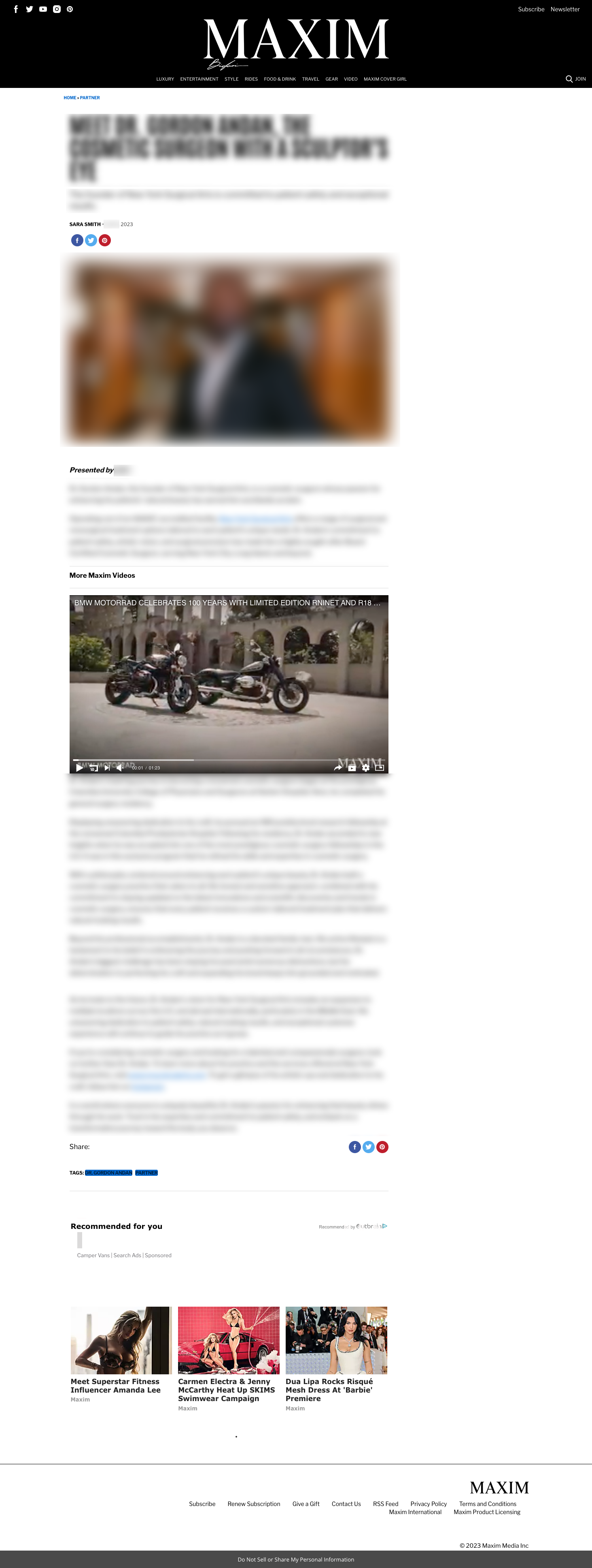 Maxim Full Feature example